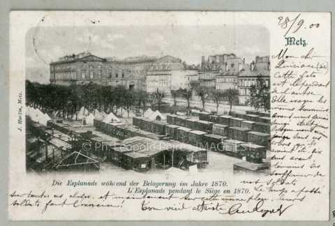 Ambulances de la place Royale en 1870 (Metz)